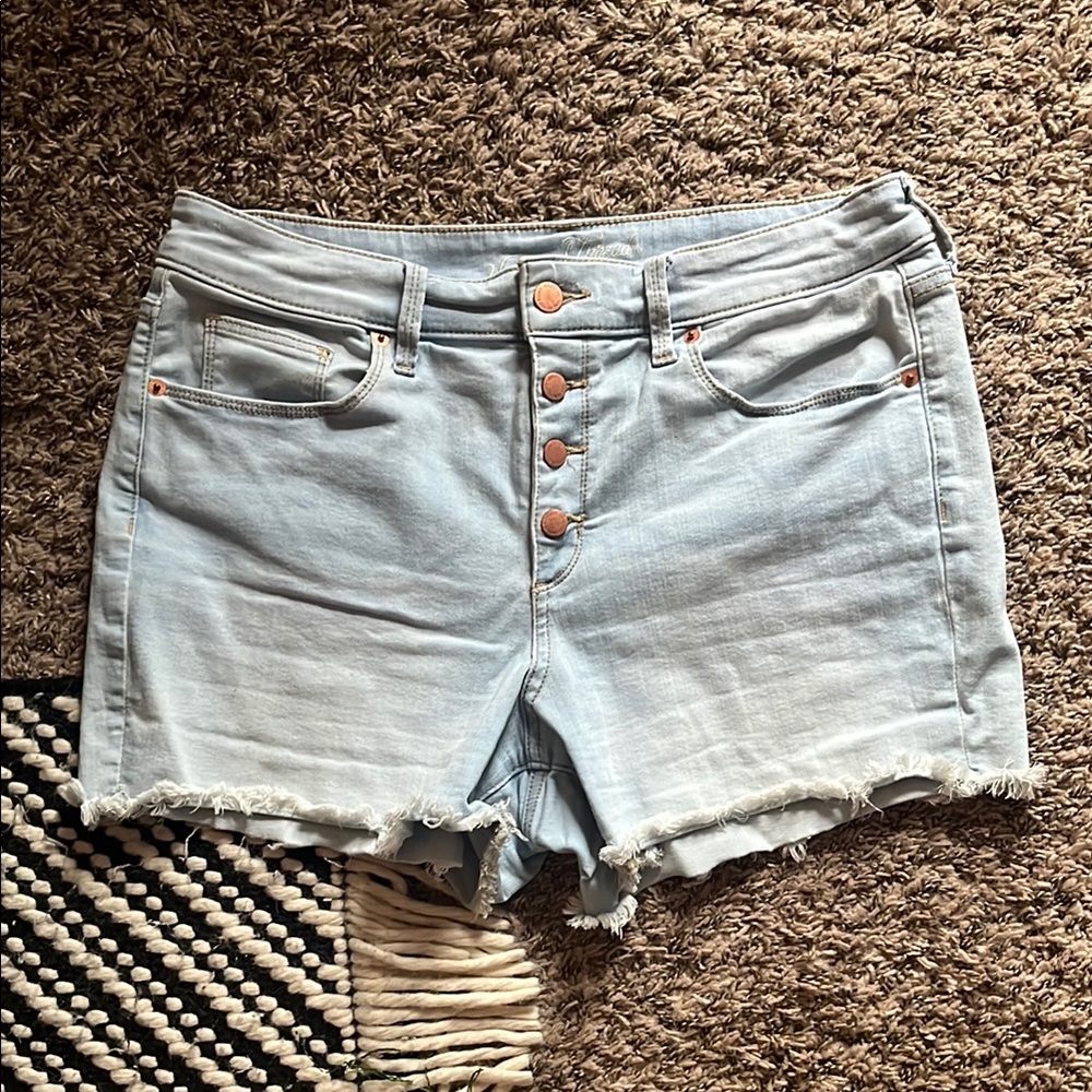 Light Blue Denim Women Shorts Universal Thread